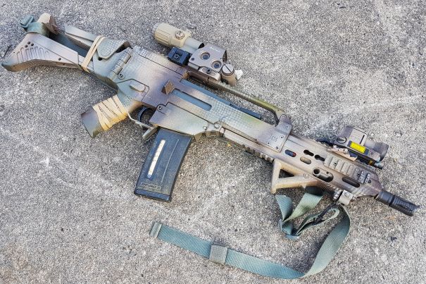 Ares g. G36 снайперская винтовка. G36 DMR. G36 ZN снайперская винтовка. G36 буллпап.