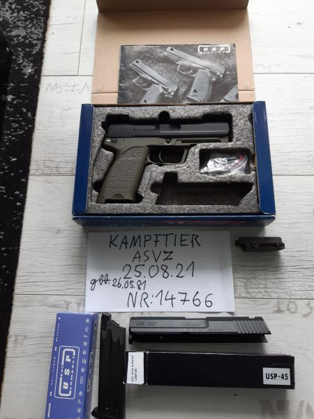 KSC USP gbb mit Ersatzschlitten und E Mag