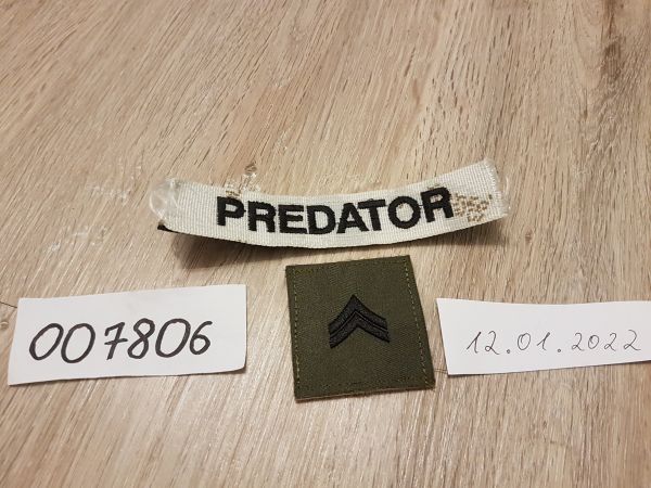 US Corporal Patch Oliv mit Klett