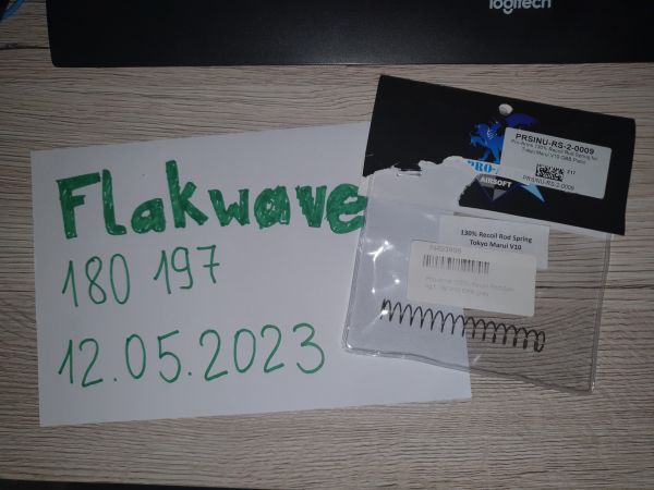 Für Tokyo Marui V10 GBB 130% Recoil Spring NEU!