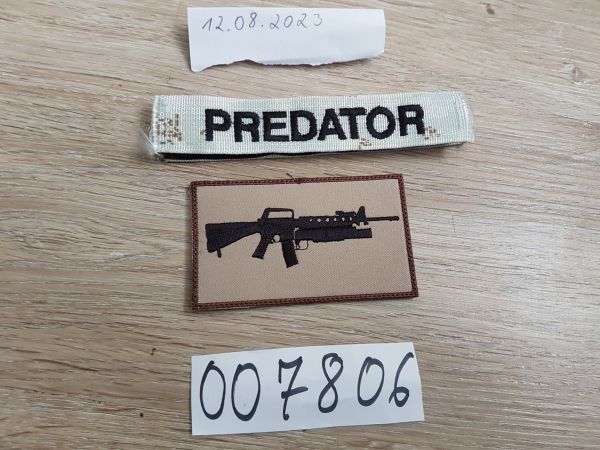 M16 mit M203 Garantenwerfer Patch sand