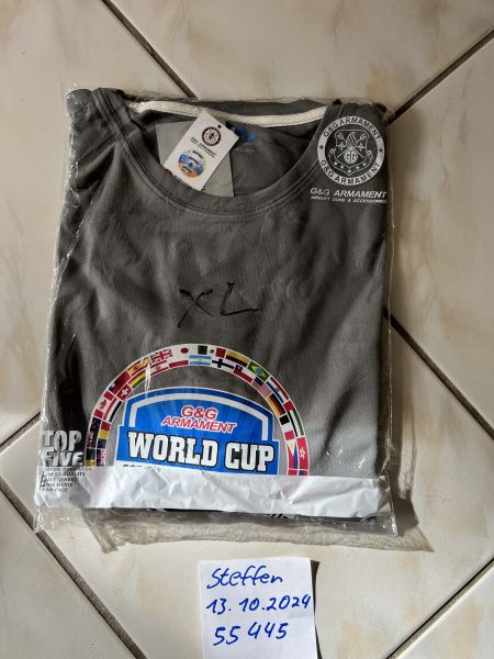 G&G ARMAMENT WORLD CUP TRIKOT T-SHIRT T SHIRT XL NEU