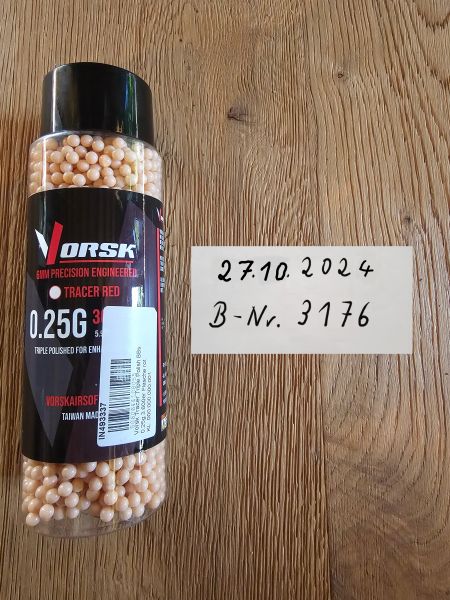 VORSK 0,25er Tracer BB's Red (3600er Flasche)