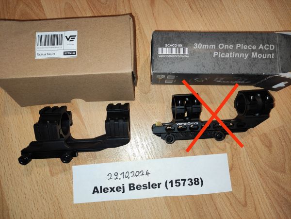 Vector optics 30mm block montage mit rail 