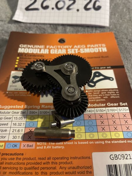 Modify V2/V3 21,6:1 modular smooth Gears
