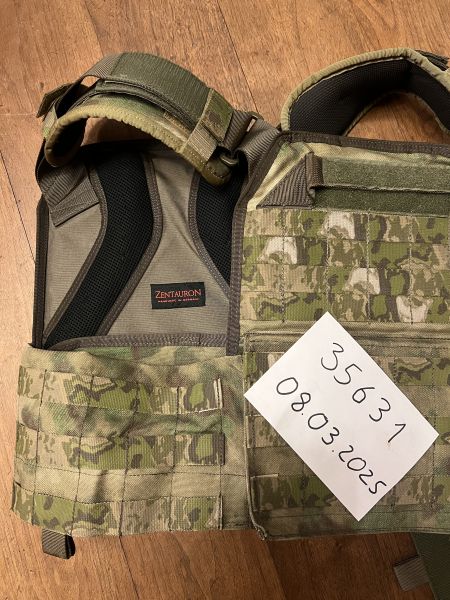 Zentauron Platecarrier A-TACS und HSGI Shoulderpads A-TACS Foliage Green