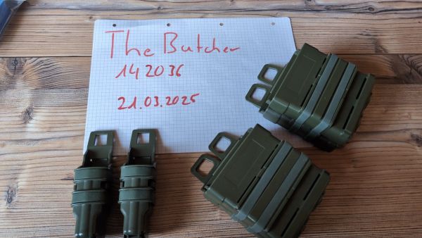 Olive BEGADI Basic Hardshell Magazintaschen für Pistol und Sr25,m14,Scar H etc