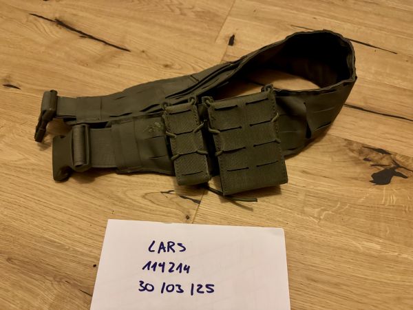 Tasmanian Tiger TT Warrior Belt LC M IRR steingrau-oliv mit Magazintaschen