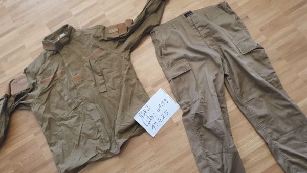 BDU Hose und Feldjacke - Oliv / Coyote (M/L) 180cm