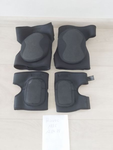 BLACKHAWK Neopren Knieschützer / Knieschoner + Ellenbogen Schützer / Schoner - schwarz