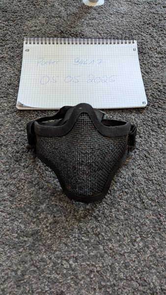 Gitterschutzmaske Schwarz