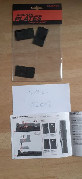 VFC PDP 3 Adapterplatten für RMR div Herst.