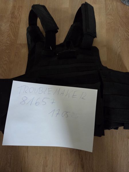 Taktische Weste schwarz