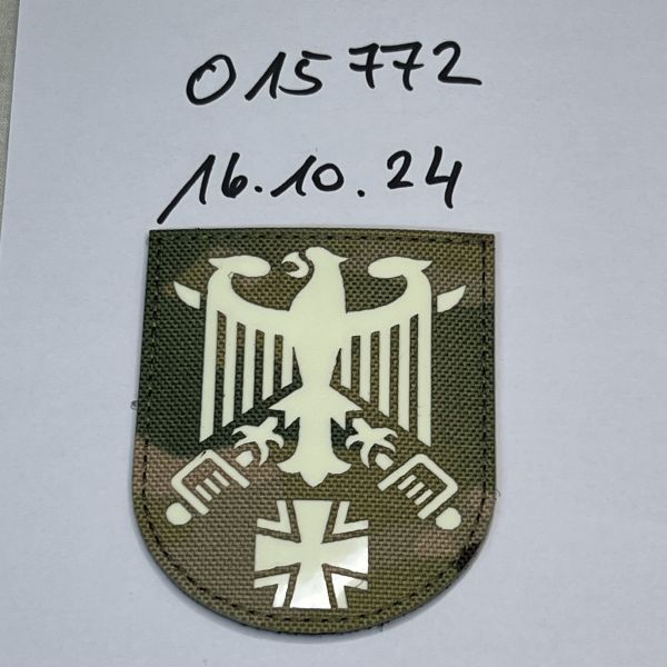 Lasercut Klett Patch Adler IC Tropic NIGHTGLOW 9x7 cm