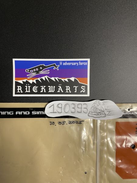 AF Rückwärts Sticker