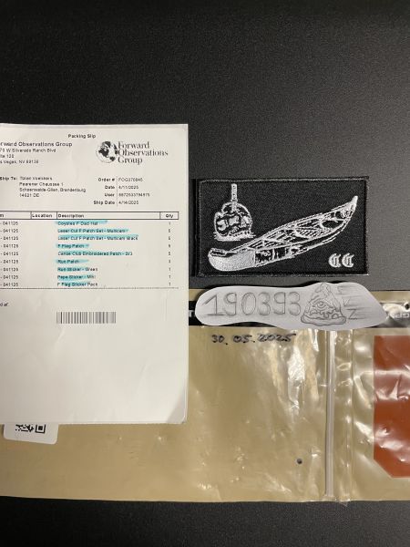 Forward Observations Group „Canoe Club“ Patch Stick Black New