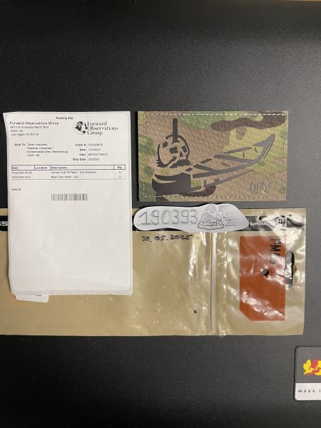 Forward Observations Group „Canoe Club“ IR Patch Multicam 3x5