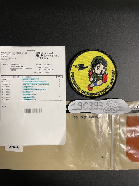 Forward Observations Group „Run“ Patch Yellow