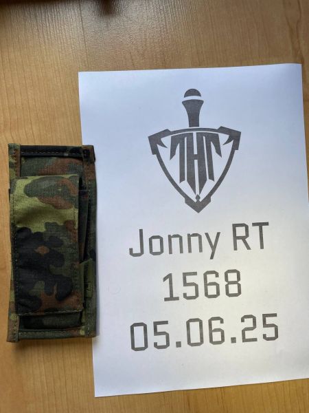 Kompakt-Werkzeugtasche – Handmade im Harz | Flecktarn | Passend für Speedloader