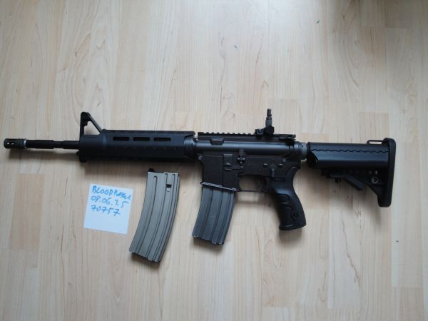 M4 GBB mit Original Magpul Handguard und Pro Win Magazinen 
