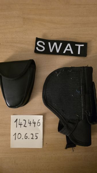 SWAT Patch, Universal Holster & Handschellen mit Tasche