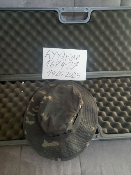 Boonie in schwarztarn, Kopfgöße 60