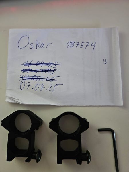 RED DRAGON 25,4mm Montageringe inkl. Versand!