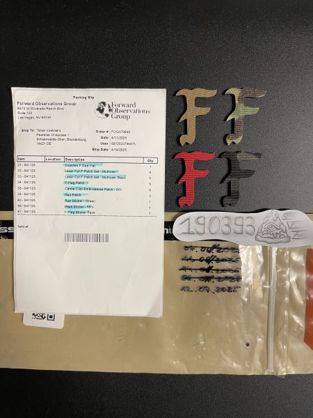 Forward Observations Group „F“ Laser Cut Patch All CW