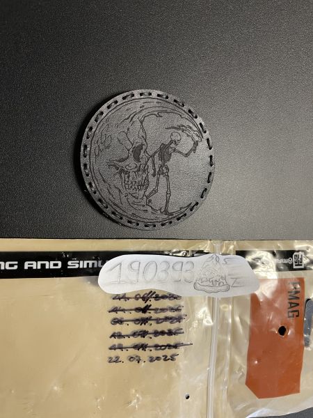 Moral Decay Patchwork „Through the Darkness“ Leather Patch Blk - Dye