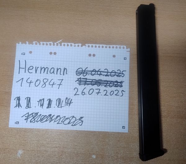 Modify PP-2K GBB Magazin 56 Schuss Extended schwarz Gas