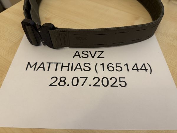 Terra B Duty Belt Olive Gr. L