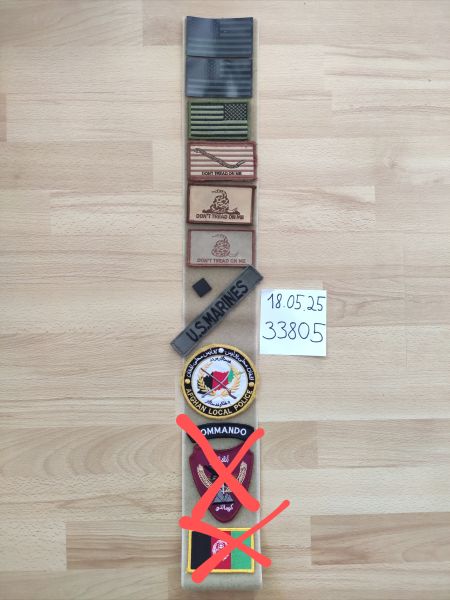 originale US Patches Flag IFF OD MARSOC Afghan Gadsden Flag SOF