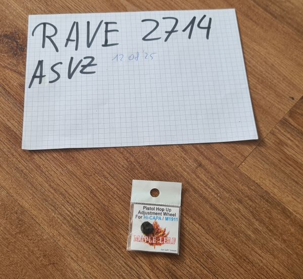 1911 7 Hi-Capa Hop up adjustment wheel NEU in OVP