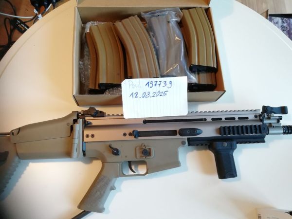 WE SCAR-L GBB mit 9 Magazinen