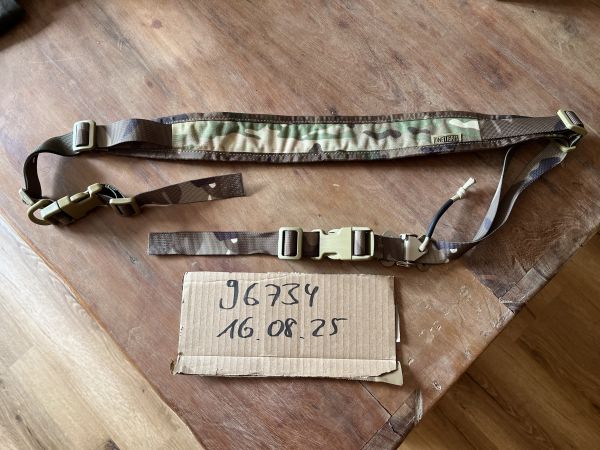 OneTigris 2 Punkt Gewehrriemen, 1 Zoll breiter Sling Riemen mit austauschbaren Karabinerhaken im HK-Stil, einstellbare Länge von 46 Zoll - 68,5 Zoll 