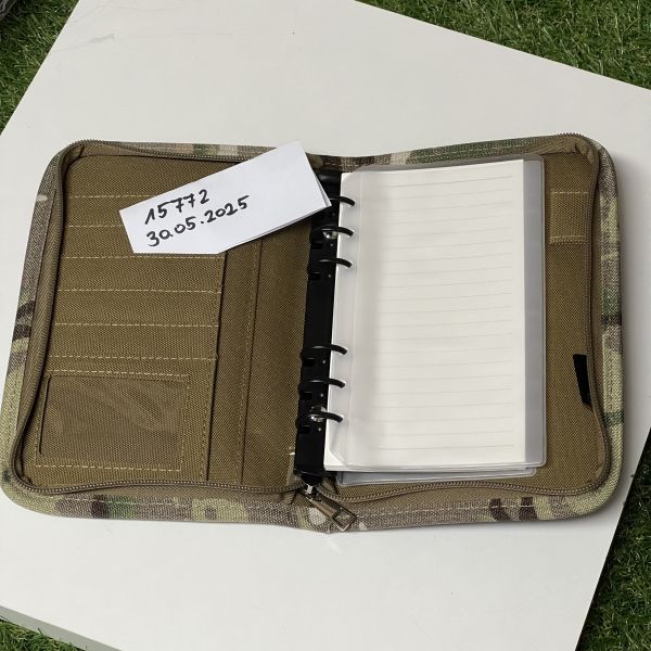 taktisches Notizbuch Notepad wetterfest Multicam Outdoor Ringbuch Schreibmappe