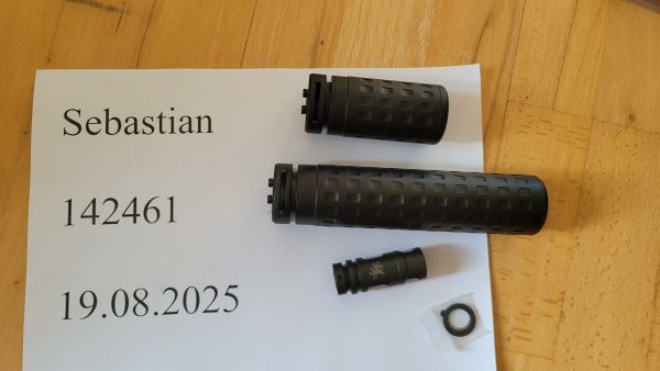 PTS Griffin Muzzle Brake + Blast Shield + M4SDII Suppressor