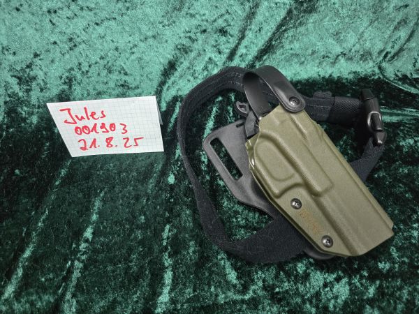 BGS Holster G17 OD Lvl2 Midride mit Legstrap