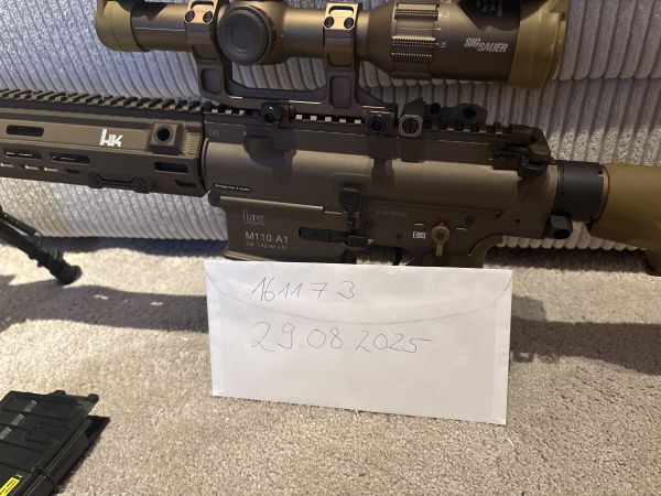 Heckler & Koch HK M110 A1 Airsoft Vollmetall Gas-Blow-Back 6mm BB grünbraun