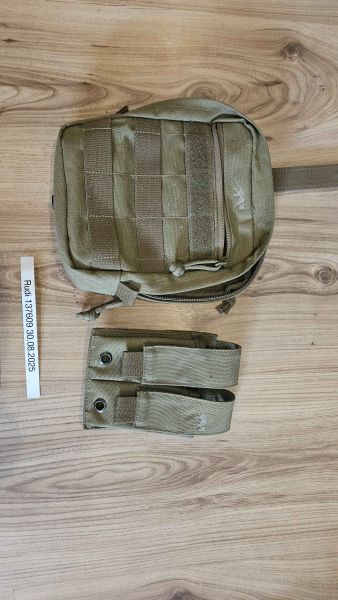 Tasmanian Tiger Tac Pouch 5 & Double Pistol Mag Pouch MKII in tan