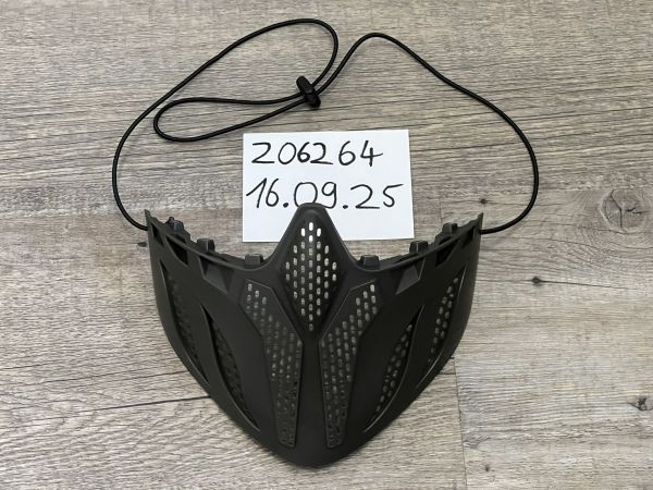 Gesichtsschutz mit verstellbarem Nackenband, für Begadi Schutzbrille CP1, erweitert / groß - olive - Wie NEU