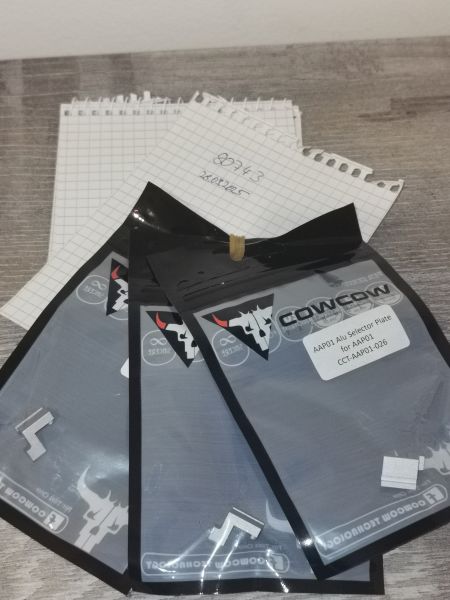 [NEU] 2x CowCow Alu Selector Plate AAP01