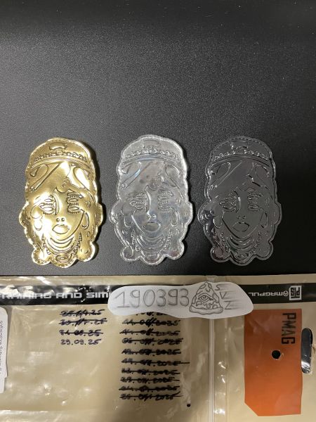 WRMFZY Gypsy Patch Black Gold Chrome Neu Rare