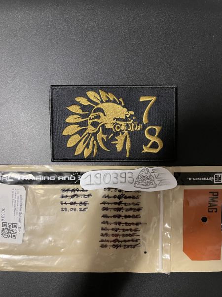 O7S One7Six „Gold Redman“ XL 3x5 Patch FOG