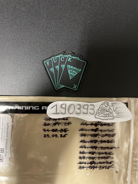 LRC Low Rollers Club x WP White Phosphor „Fuck Cards“ Green Patch Neu Rare