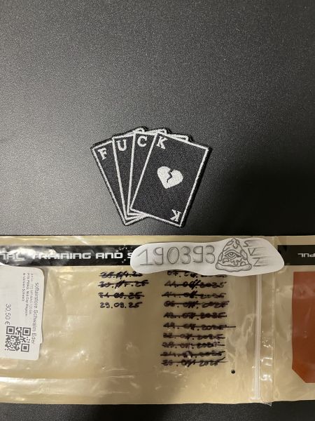 LRC Low Rollers Club „Fuck Cards“ Glow in the Dark Patch Neu Rare