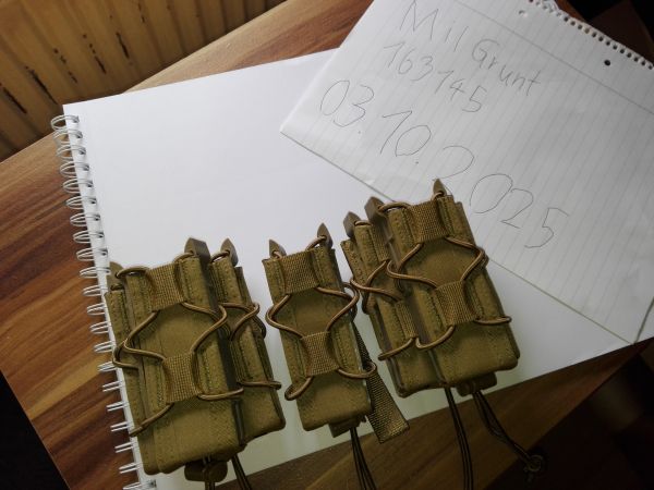 Warrior assault systems doubledecker Taco style/Fast-Mag/Opentop Gewehr und Pistolenmagazintaschen in coyote