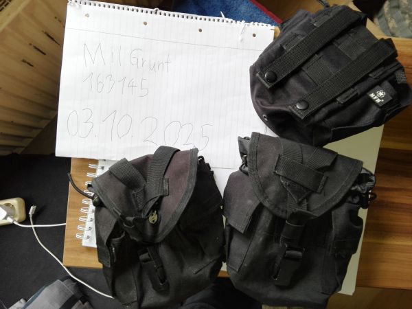 Mini Konvolut 3x MFH Canteen Taschen in schwarz Trinkflaschentasche/große Magazintaschen