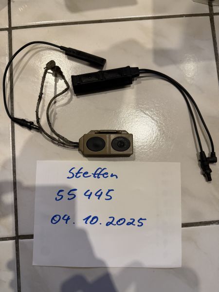 SUREFIRE SCOUT LIGHT ANPEQ 15 AN PEQ 15 NIGHT EVOLUTION DUAL SWITCH KABELSCHALTER ANPEQ AN/PEQ SET