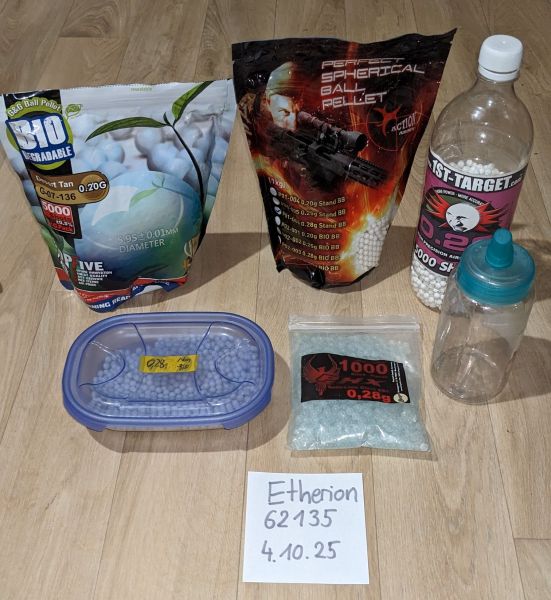 diverse BBs - 0,20/0,25/0,28/0,43g